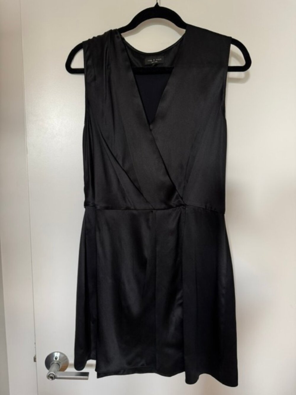 Black 100% silk Rag & Bone dress - Picture 6 of 7